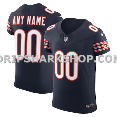Mens Nike Navy Chicago Bears Vapor Fuse Elite Custom Jersey