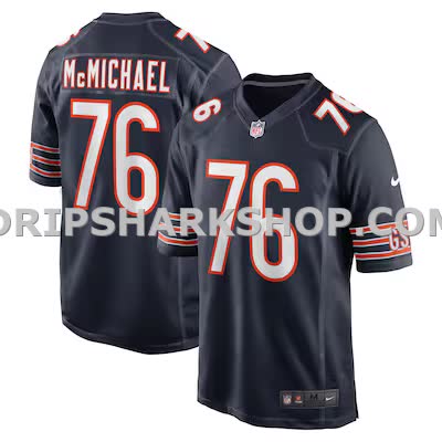 Mens Nike Steve Mcmichael Navy Chicago Bears Retired Player Game Jersey