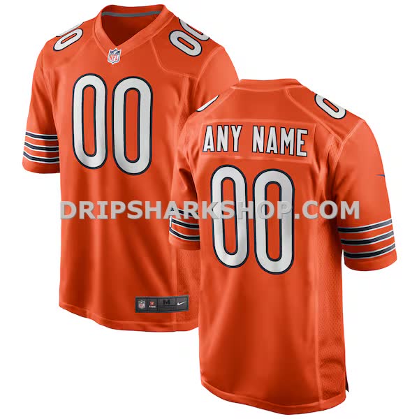 Mens Nike Orange Chicago Bears Alternate Custom Game Jersey Pi3888000