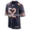 Mens Nike Drew Dalman Navy Chicago Bears Team Game Jersey