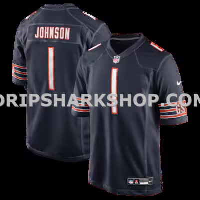 Mens Nike Jaylon Johnson Navy Chicago Bears Game Jersey