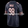 Mens Nike Montez Sweat Navy Chicago Bears Game Jersey