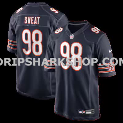 Mens Nike Montez Sweat Navy Chicago Bears Game Jersey