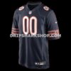 Mens Nike Navy Chicago Bears Custom Game Jersey