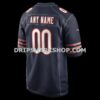 Mens Nike Navy Chicago Bears Custom Game Jersey