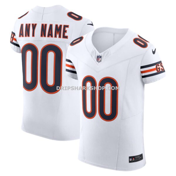 NFL06c59aG04-d55390 Mens Nike White Chicago Bears Vapor Fuse Elite Custom Jersey