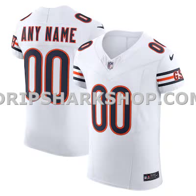 Mens Nike White Chicago Bears Vapor Fuse Elite Custom Jersey