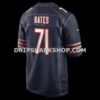 NFL06dd0eG06-7e1490 Mens Nike Ryan Bates Navy Chicago Bears Game Jersey