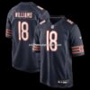 Mens Nike Caleb Williams Orange Chicago Bears Alternate Player Game Jersey