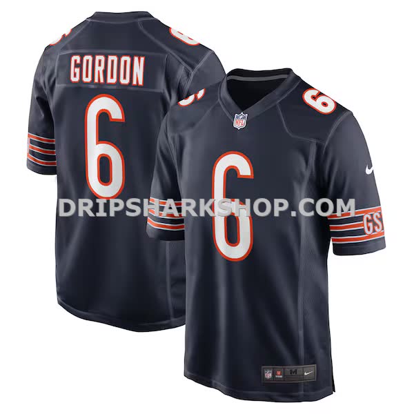 Mens Nike Kyler Gordon Navy Chicago Bears Game Player Jersey Pi5111000