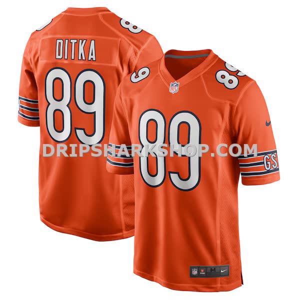Mens Nike Mike Ditka Orange Chicago Bears Retired Player Alternate Game Jersey Pi4268000