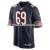 Mens Nike Jeremiah Martin Navy Chicago Bears Team Game Jersey