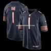 Mens Nike Number 1 Dad Navy Chicago Bears Game Jersey