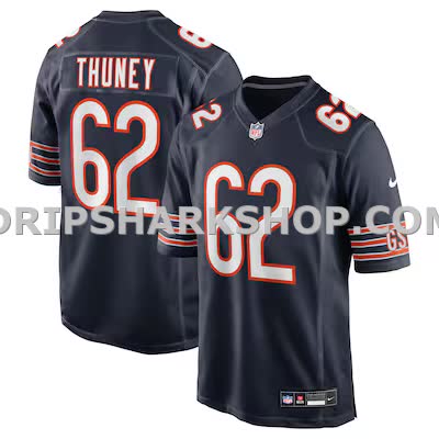 Mens Nike Joe Thuney Navy Chicago Bears Team Game Jersey