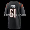 Mens Nike Cody Ford Black Cincinnati Bengals Game Jersey