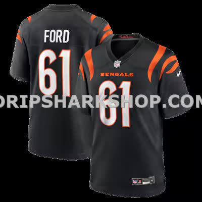 Mens Nike Cody Ford Black Cincinnati Bengals Game Jersey