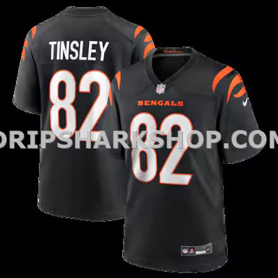 Mens Nike Mitchell Tinsley Black Cincinnati Bengals Team Game Jersey
