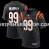 NFL0702f9M01-af5065 Mens Nike Myles Murphy Black Cincinnati Bengals Game Jersey