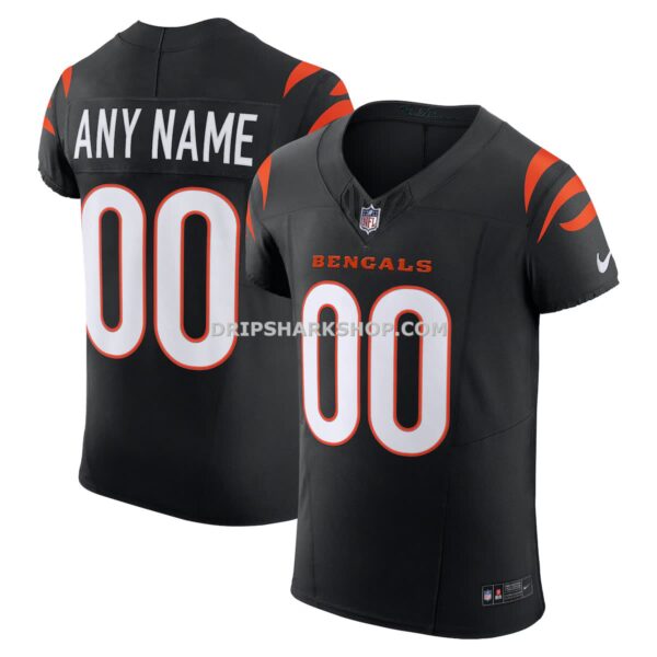 NFL070aeeG04-d3fbe4 Mens Nike Black Cincinnati Bengals Team Vapor Fuse Elite Custom Jersey