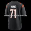 Mens Nike Amarius Mims Black Cincinnati Bengals Player Game Jersey