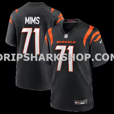Mens Nike Amarius Mims Black Cincinnati Bengals Player Game Jersey