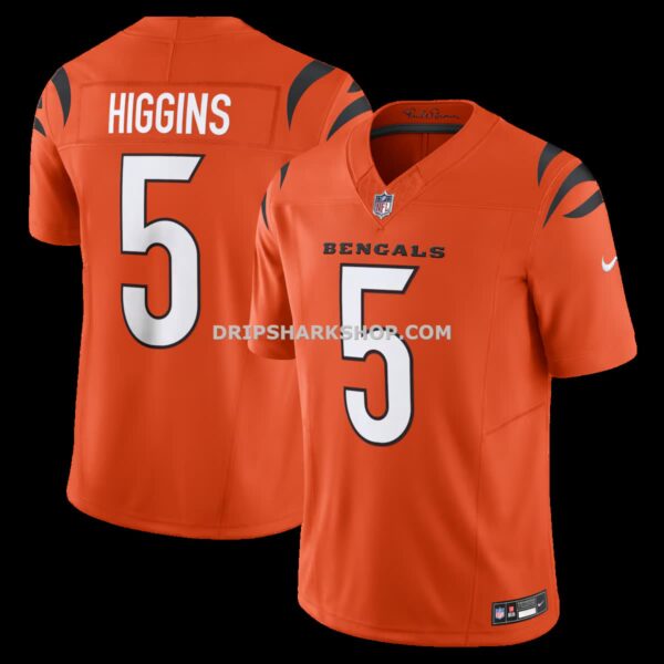 Mens Nike Tee Higgins Orange Cincinnati Bengals Vapor Fuse Limited Jersey