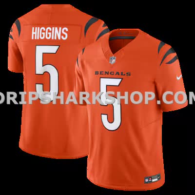 Mens Nike Tee Higgins Orange Cincinnati Bengals Vapor Fuse Limited Jersey