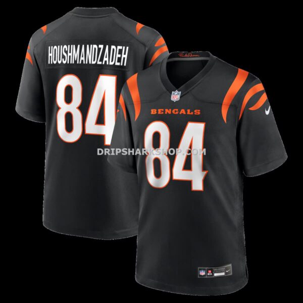Mens Nike T J Houshmandzadeh Black Cincinnati Bengals Team Retired Player Game Jersey