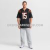 NFL0725acG10-fa952c Mens Nike Charlie Jones Black Cincinnati Bengals Team Game Jersey