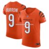 Mens Nike Joe Burrow Orange Cincinnati Bengals Vapor Fuse Elite Jersey