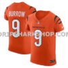 Mens Nike Joe Burrow Orange Cincinnati Bengals Vapor Fuse Elite Jersey