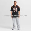 Mens Nike Shaka Heyward Black Cincinnati Bengals Team Game Jersey