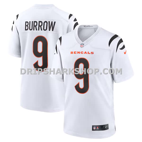 Mens Nike Joe Burrow White Cincinnati Bengals Game Jersey Pi4057000