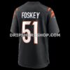 Mens Nike Isaiah Foskey Black Cincinnati Bengals Team Game Jersey