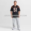 Mens Nike Isaiah Foskey Black Cincinnati Bengals Team Game Jersey