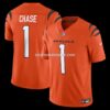 Mens Nike Jamarr Chase Orange Cincinnati Bengals Vapor Fuse Limited Jersey