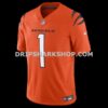 Mens Nike Jamarr Chase Orange Cincinnati Bengals Vapor Fuse Limited Jersey