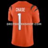 Mens Nike Jamarr Chase Orange Cincinnati Bengals Vapor Fuse Limited Jersey