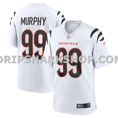 Mens Nike Myles Murphy White Cincinnati Bengals Team Game Jersey