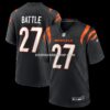 NFL074ccaG04-92e65f Mens Nike Jordan Battle Black Cincinnati Bengals Team Game Jersey