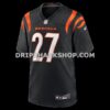 NFL074ccaG05-9add14 Mens Nike Jordan Battle Black Cincinnati Bengals Team Game Jersey
