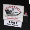 NFL07518bG04-69764a Mens Mitchell And Ness Ken Riley Black Cincinnati Bengals 1981 Authentic Throwback Retired Player Jersey Pi5059000