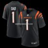 Mens Nike Number 1 Dad Black Cincinnati Bengals Game Jersey