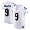 Mens Nike Joe Burrow White Cincinnati Bengals Vapor Fuse Elite Jersey