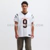Mens Nike Joe Burrow White Cincinnati Bengals Vapor Fuse Elite Jersey