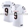 Mens Nike Joe Burrow White Cincinnati Bengals Vapor Fuse Elite Jersey
