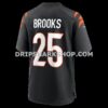 Mens Nike Tahj Brooks Black Cincinnati Bengals Team Game Jersey