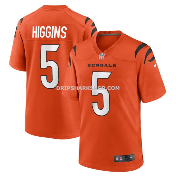 Mens Nike Tee Higgins Orange Cincinnati Bengals Alternate Game Jersey