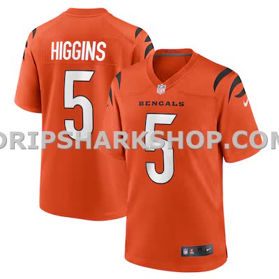 Mens Nike Tee Higgins Orange Cincinnati Bengals Alternate Game Jersey