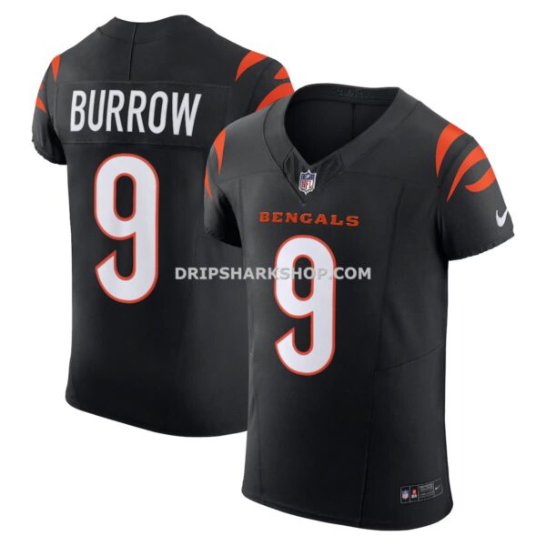 Mens Nike Joe Burrow Black Cincinnati Bengals Vapor Fuse Elite Jersey